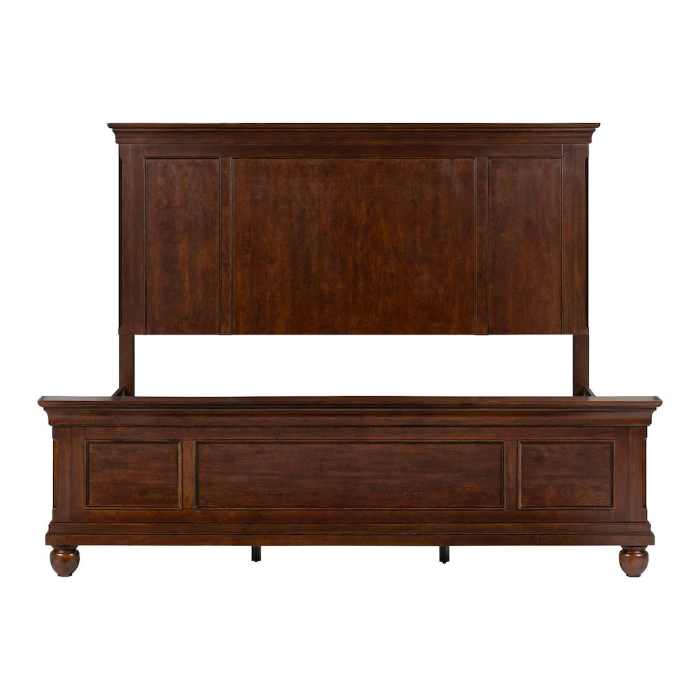 Rustic Traditions California King Panel Bed - Rustic Cherry Wood