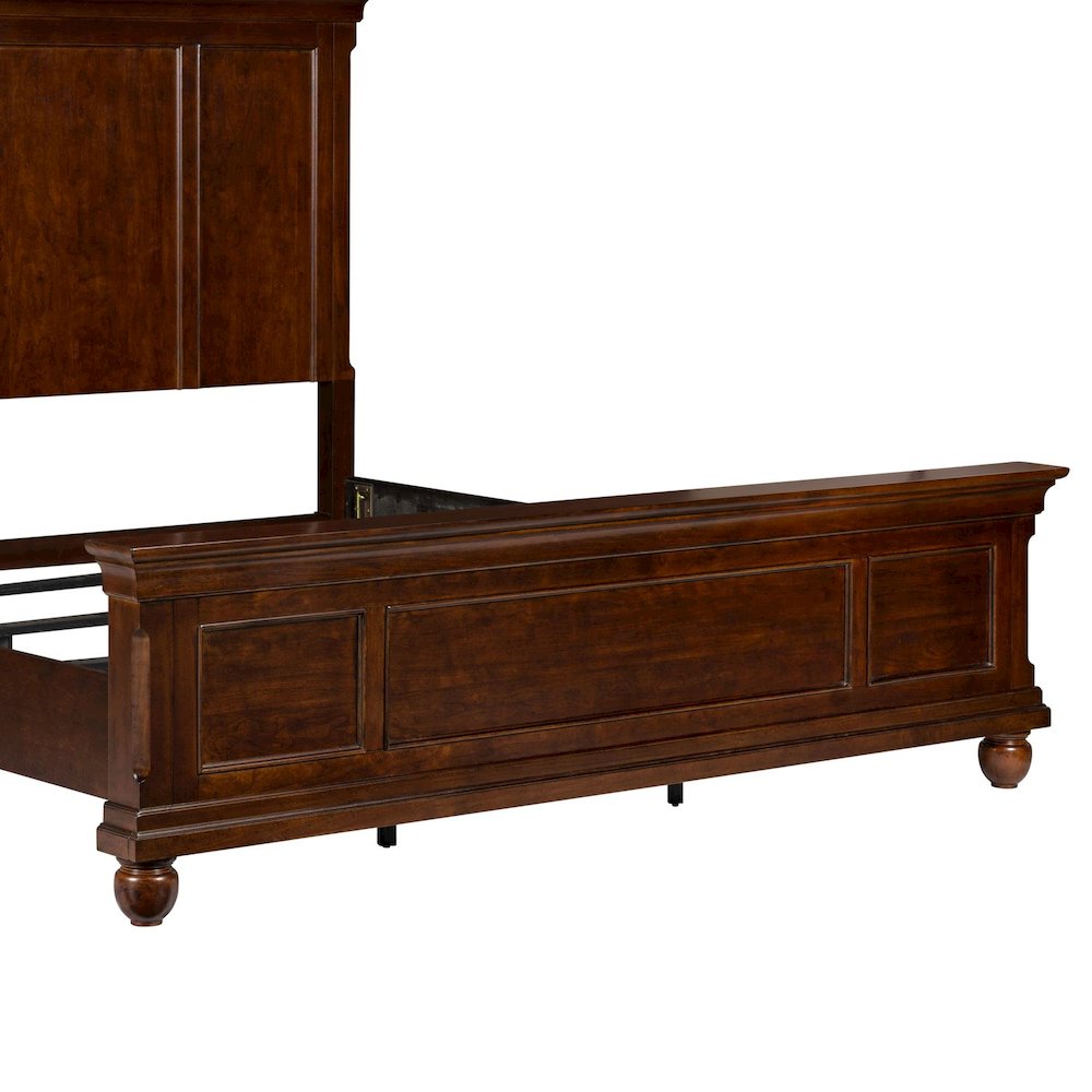 Rustic Traditions California King Panel Bed - Rustic Cherry Wood