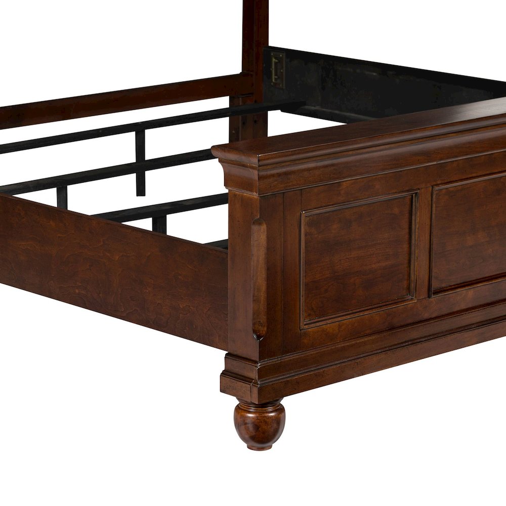 Rustic Traditions California King Panel Bed - Rustic Cherry Wood