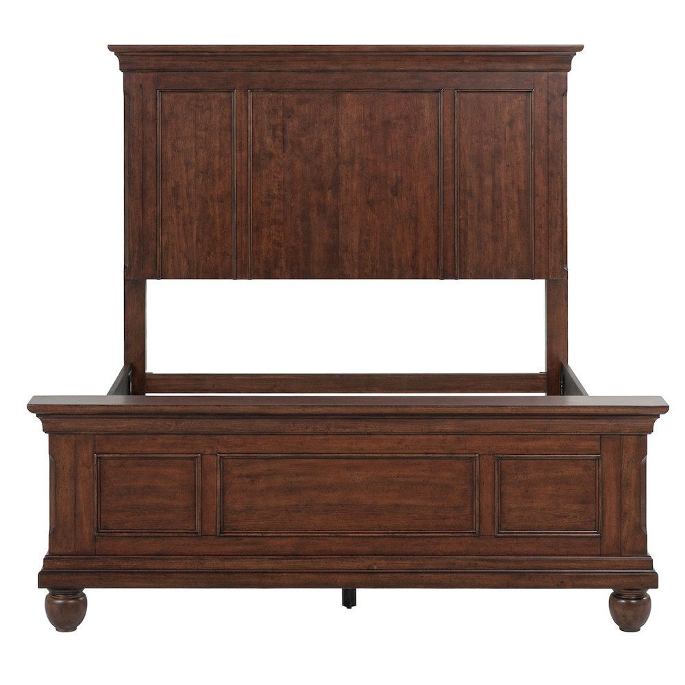 Rustic Traditions Queen Panel Bed - Rustic Cherry Wood