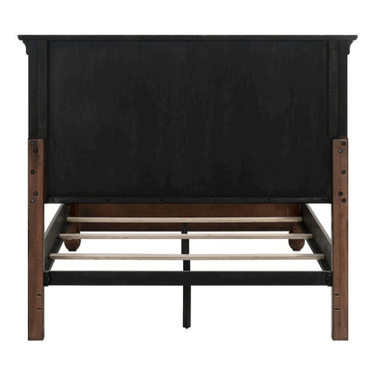 Rustic Traditions Queen Panel Bed - Rustic Cherry Wood