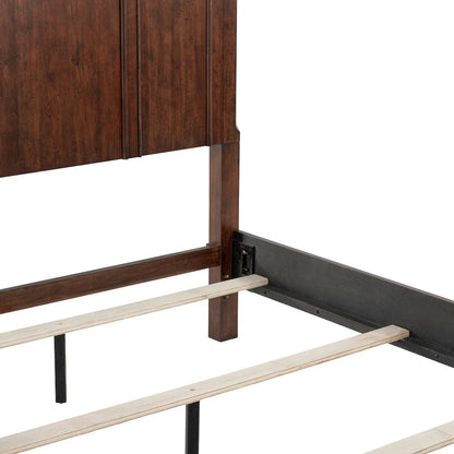 Rustic Traditions Queen Panel Bed - Rustic Cherry Wood
