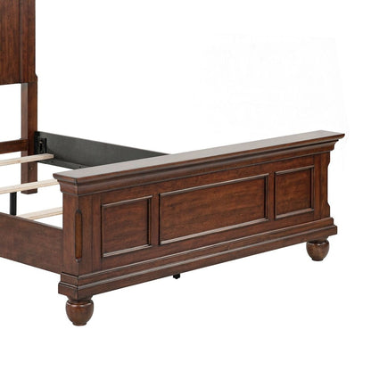 Rustic Traditions Queen Panel Bed - Rustic Cherry Wood