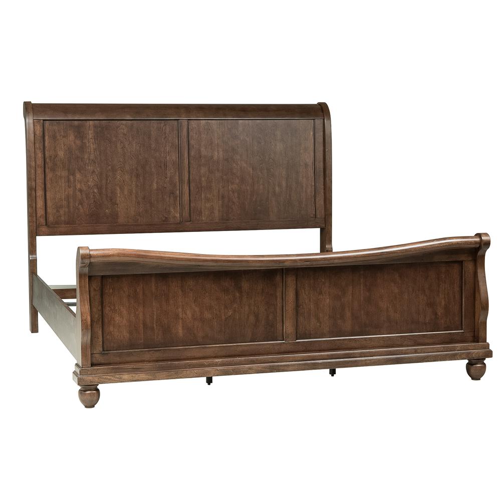 Rustic Traditions Queen Sleigh Bed in Rustic Cherry