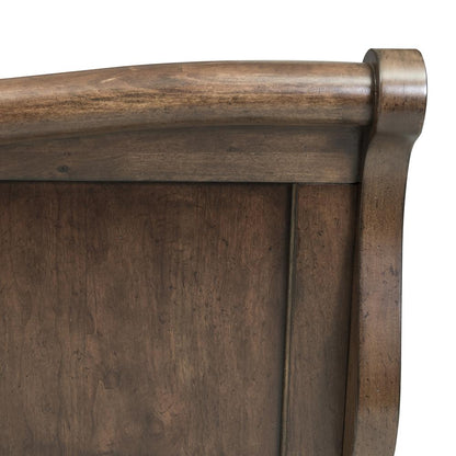 Rustic Traditions Queen Sleigh Bed in Rustic Cherry