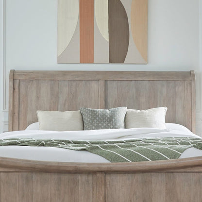 Rustic Traditions King Sleigh Bed Headboard - Saddle Tan