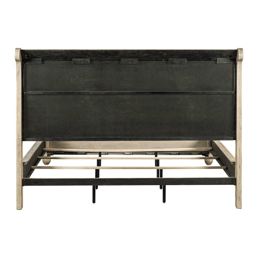 Rustic Traditions Queen Sleigh Bed - Saddle Tan Birch Wood