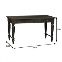 Vintage-Style Chalkboard Office Desk With Rubberwood And Oak Veneer Finish
