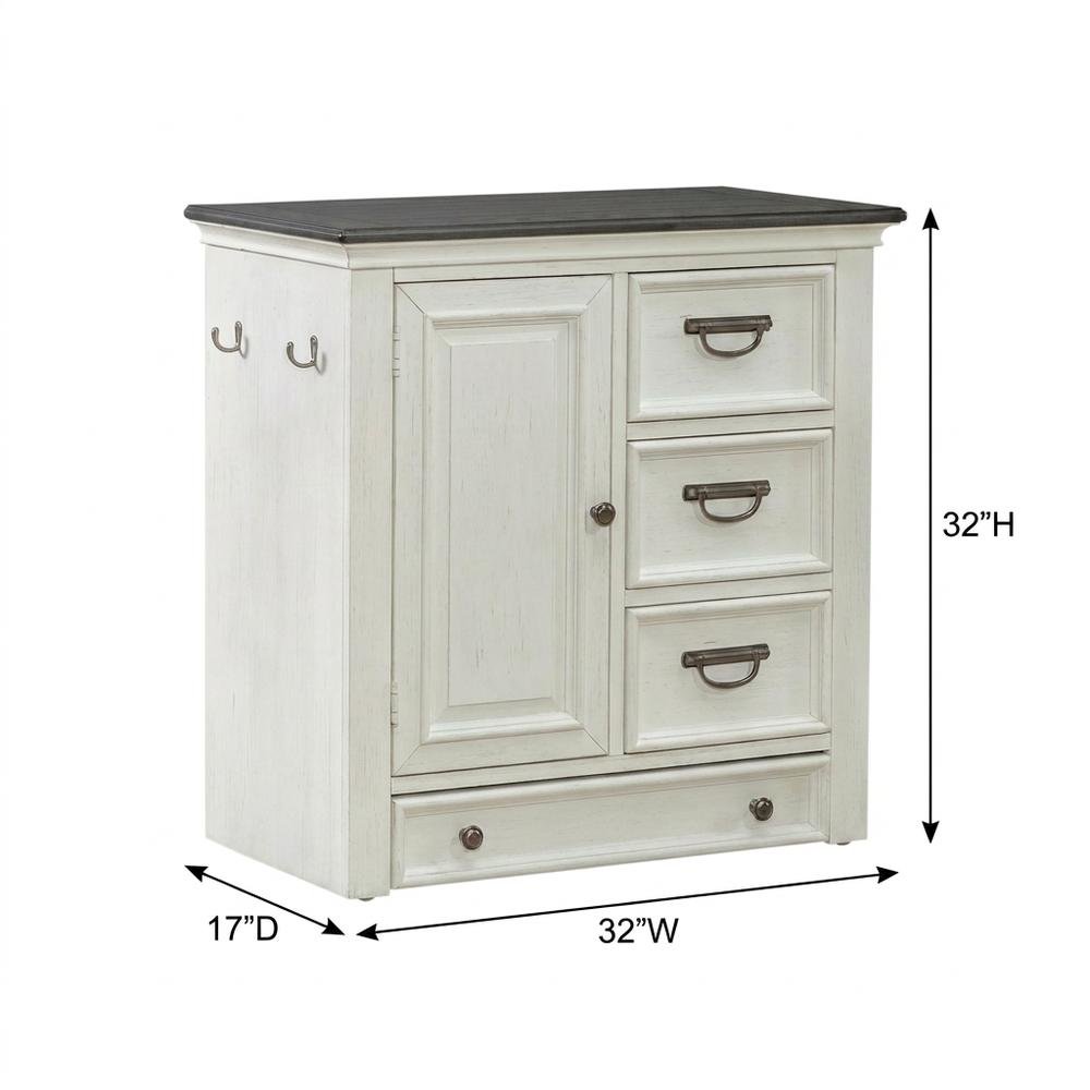 Cottage Pine Dog Feeding Station Cabinet with Pet Food Storage Drawers