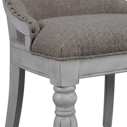Upholstered Wingback Dining Chairs with European Style, Set of 2