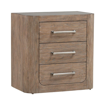 Queen Shelter Bed, Dresser & Mirror, Night Stand Bedroom Set - Burnished Clay