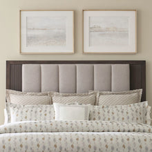 Modern Edge Queen Upholstered Bed, Dresser & Mirror, Chest Bedroom Set - Caffe