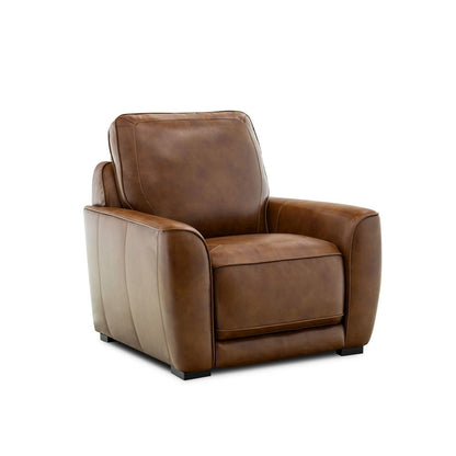 Blake Dual Power Wall Recliner Living Room Chair - Venetian Honey Leather