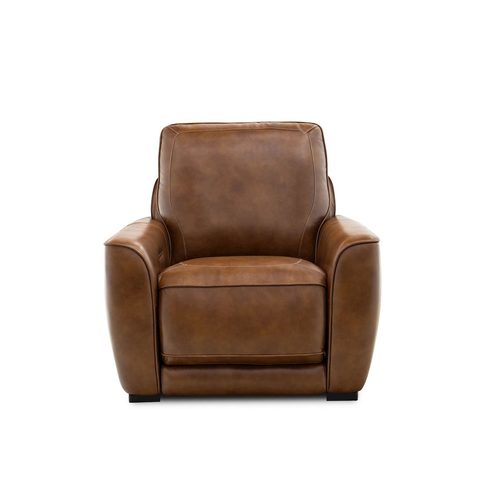 Blake Dual Power Wall Recliner Living Room Chair - Venetian Honey Leather