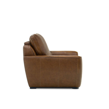Blake Dual Power Wall Recliner Living Room Chair - Venetian Honey Leather
