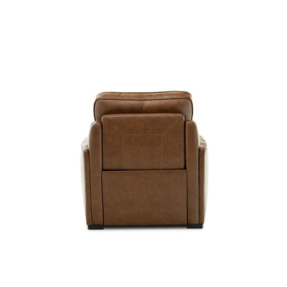 Blake Dual Power Wall Recliner Living Room Chair - Venetian Honey Leather