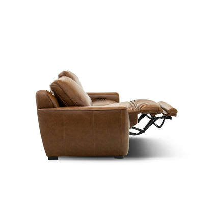 Blake Power Reclining Sofa - Venetian Honey Leather