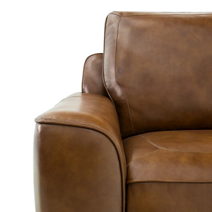 Blake Power Reclining Sofa - Venetian Honey Leather