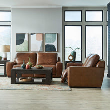 Blake Zero Wall Power Recline Set with Sofa & Loveseat - Venetian Honey Leather