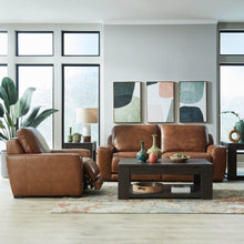 Blake Zero Wall Power Recline Set with Sofa & Recliner - Venetian Honey Leather