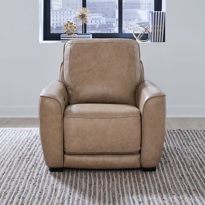 Blake Power Recline Set with Sofa, Loveseat & Recliner - Sophia Oatmeal Leather