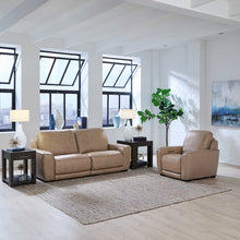 Blake Zero Wall Power Recline Set with Sofa & Recliner - Sophia Oatmeal Leather