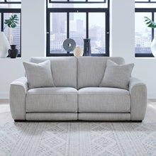 Blake Power Reclining Loveseat - Estero Smoke Fabric