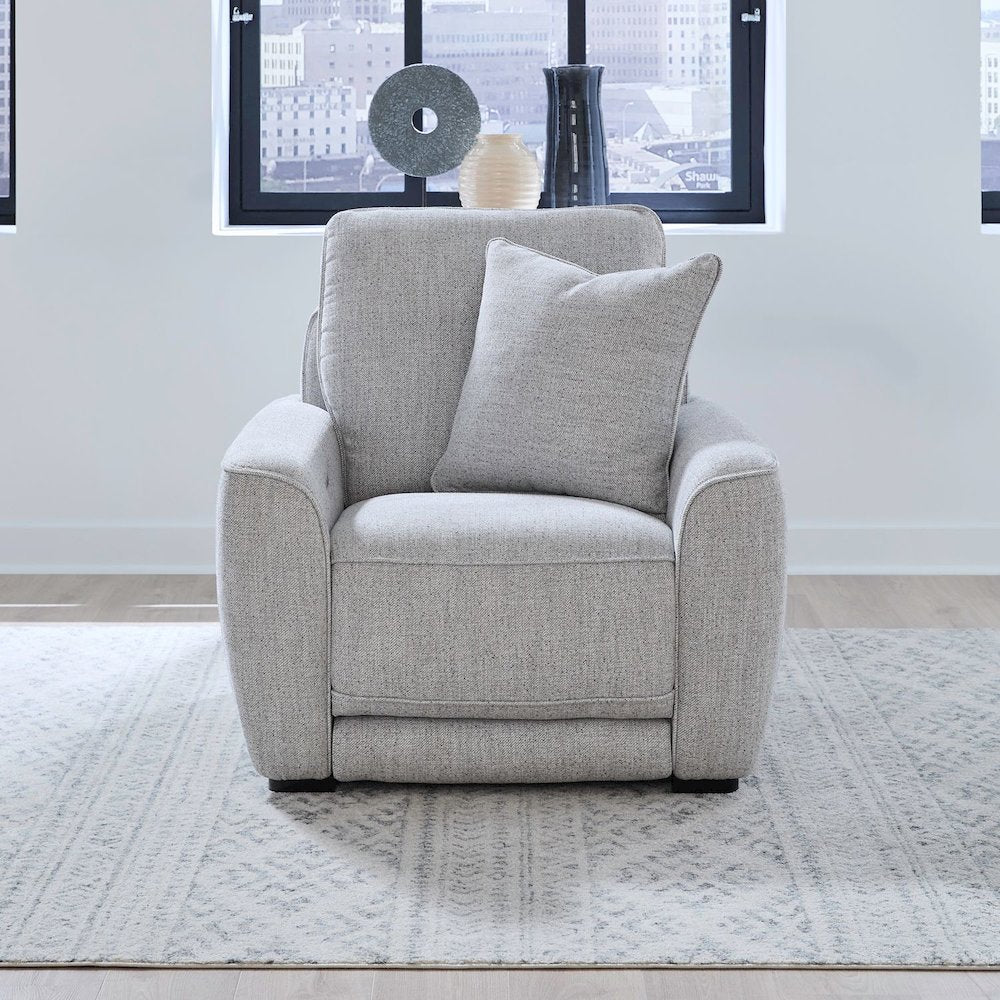 Blake Power Recline Set with Sofa & Recliner Fabric - Estero Smoke Fabric