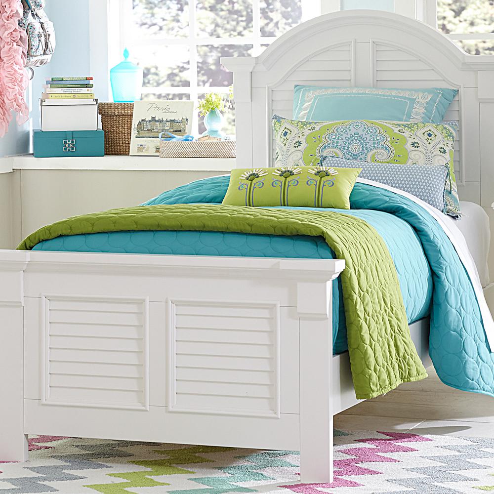 Summer House Full Panel Headboard in Oyster White