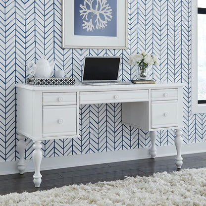 Summer House I Vanity Desk in Oyster White
