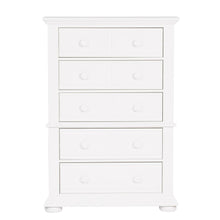 Summer House I 5 Drawer Chest in Oyster White