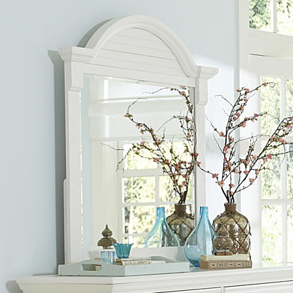 Summer House I Mirror in Oyster White
