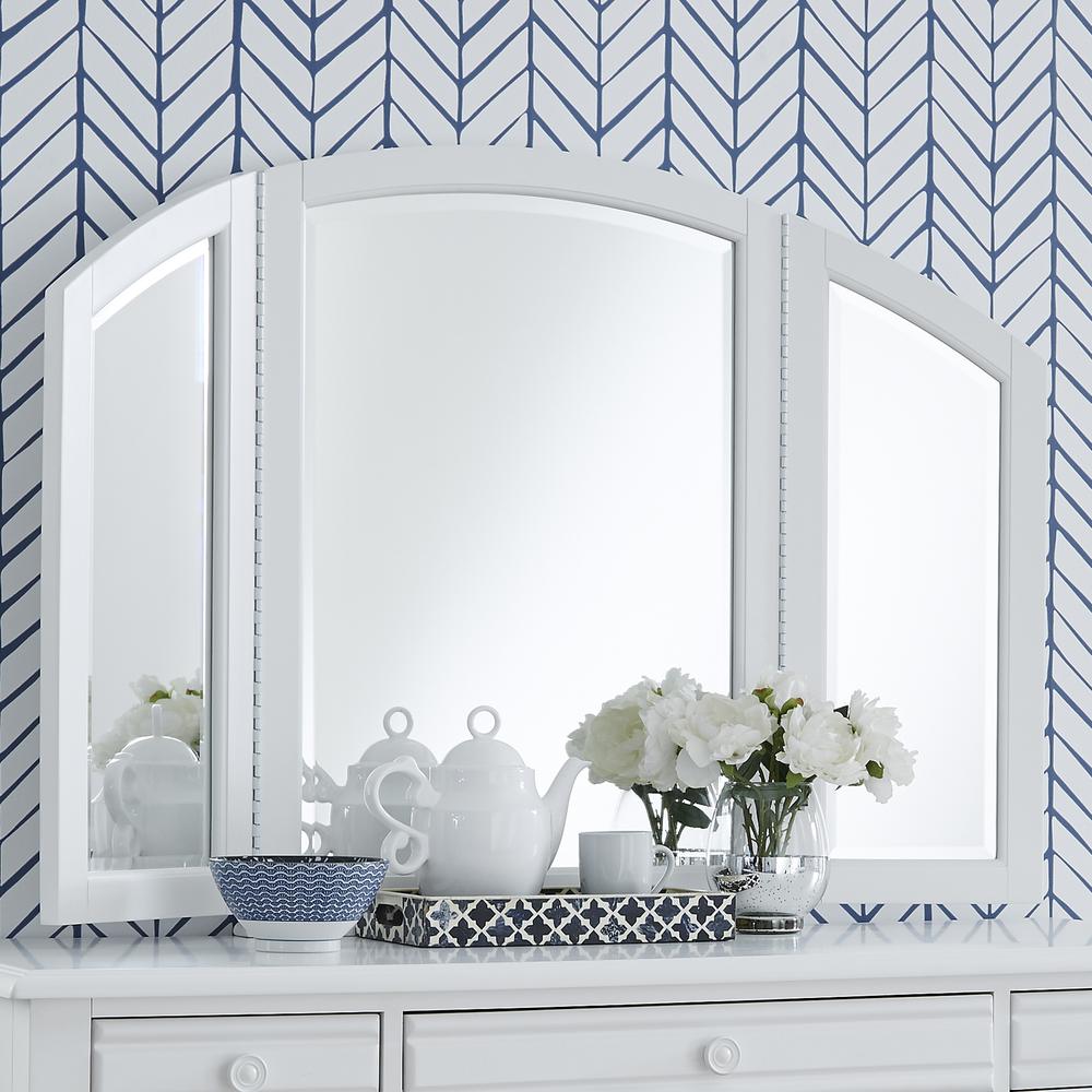 Summer House I Vanity Mirror in Oyster White