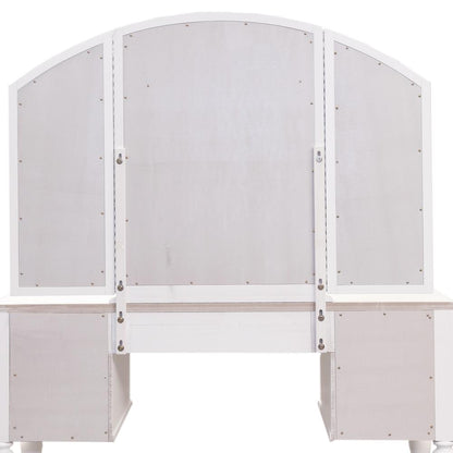 Summer House I Vanity Mirror in Oyster White