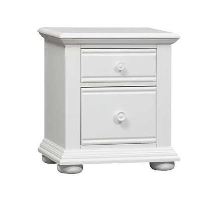 Summer House 2 Drawer Night Stand in Oyster White