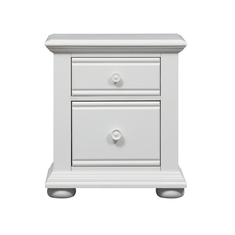 Summer House 2 Drawer Night Stand in Oyster White