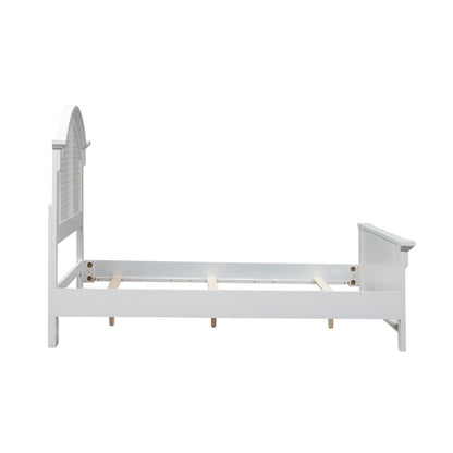 Summer House I King Panel Bed in Oyster White