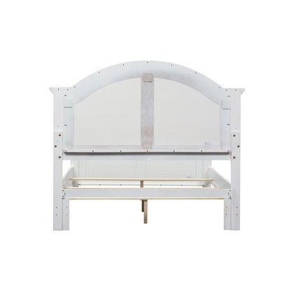 Summer House I King Panel Bed in Oyster White