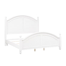 Summer House I King Poster Bed in Oyster White