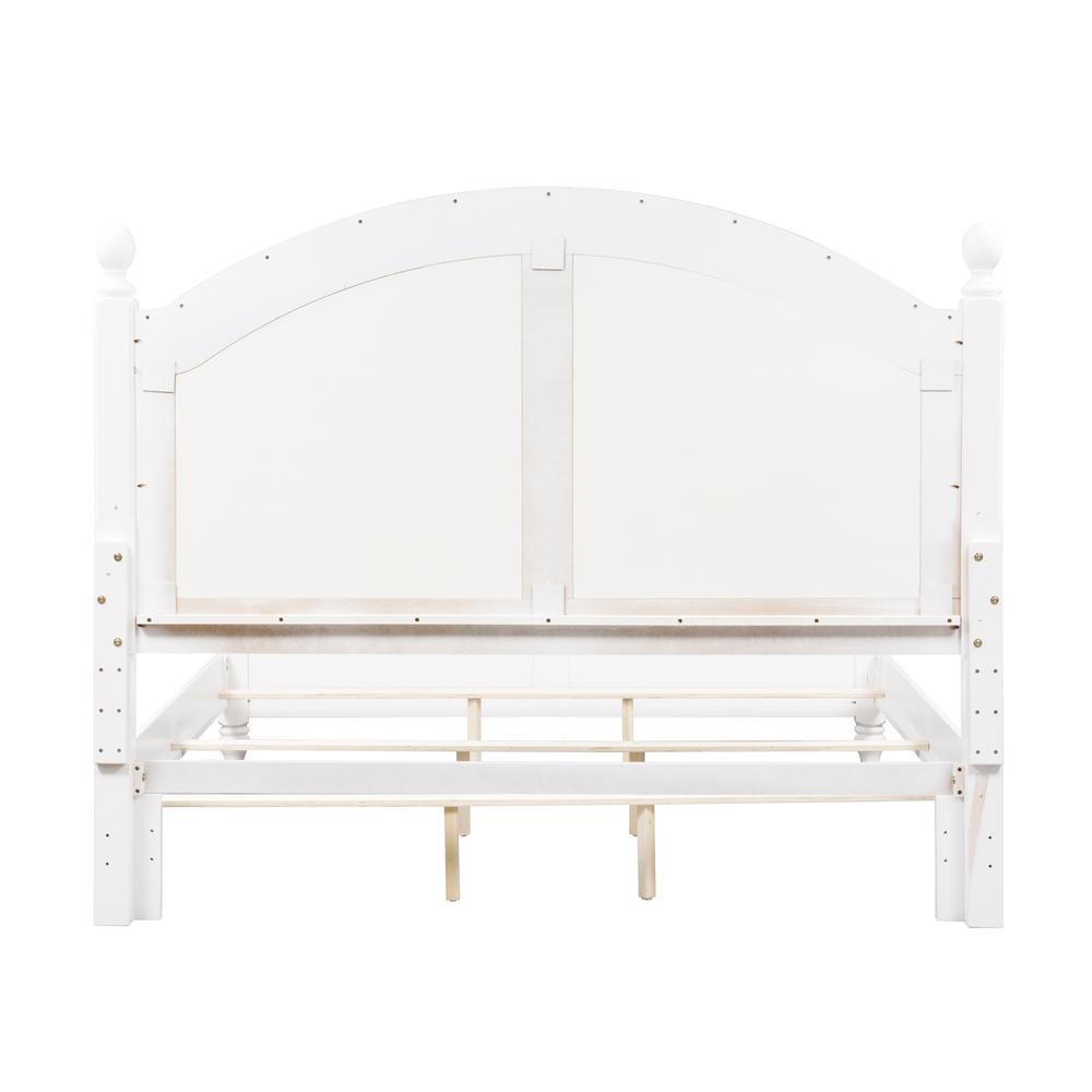 Summer House I King Poster Bed in Oyster White