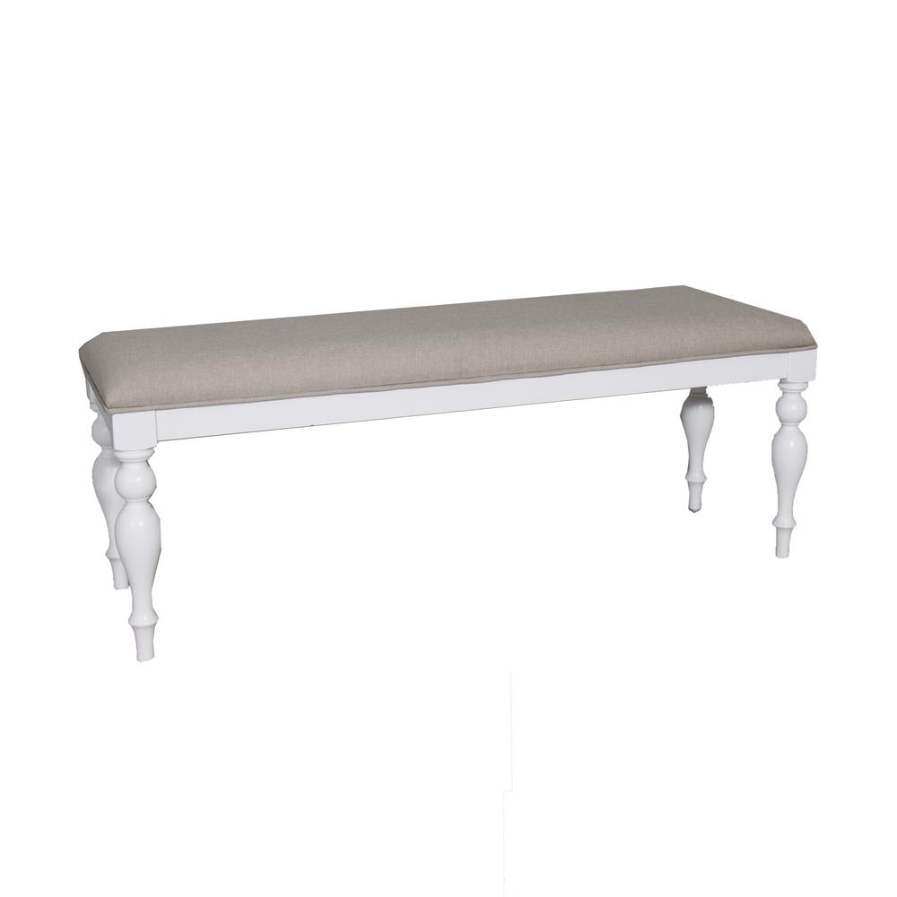 Summer House 6 Piece Rectangular Table Set in Oyster White