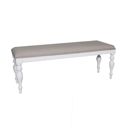 Summer House 6 Piece Rectangular Table Set in Oyster White