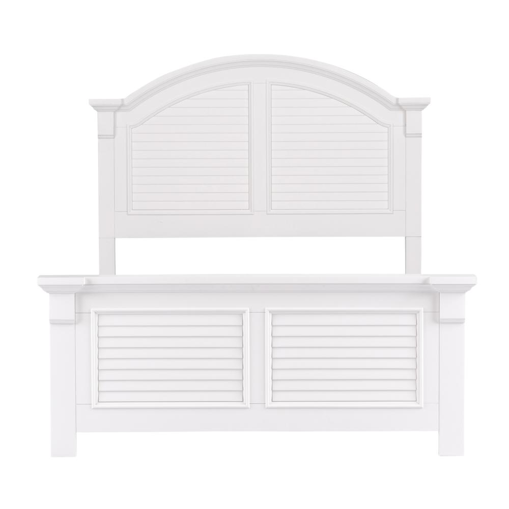 Summer House Full Panel Bed in Oyster White