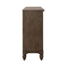 Americana Farmhouse 9 Drawer Dresser, Black in Dusty Taupe
