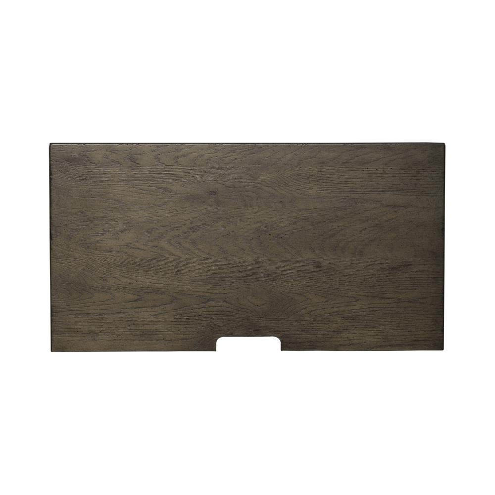 Bedside Chest w/ Charging Station - Black Traditional in Dusty Taupe 3 Drawers