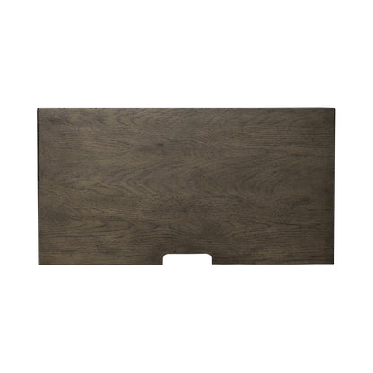 Bedside Chest w/ Charging Station - Black Traditional in Dusty Taupe 3 Drawers