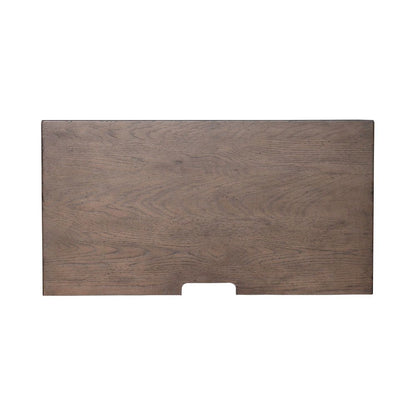 Bedside Chest w/ Charging Station - Black Traditional in Dusty Taupe 3 Drawers