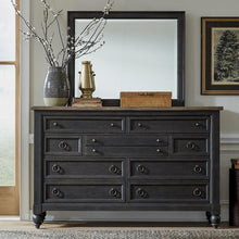 Americana Farmhouse Opt Dresser & Mirror in Dusty Taupe