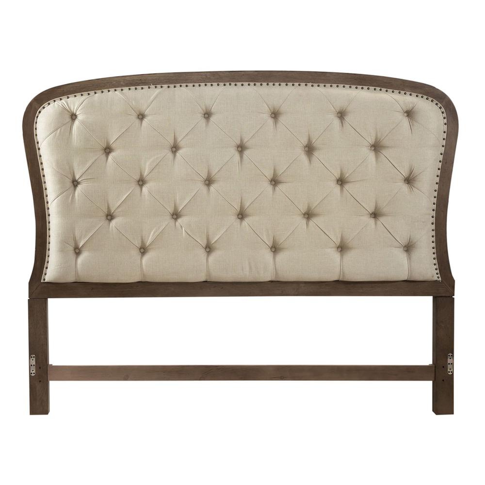 Americana Farmhouse Queen Shelter Bed in Dusty Taupe