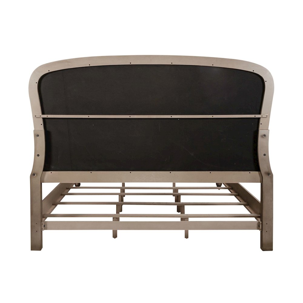 Americana Farmhouse Queen Shelter Bed in Dusty Taupe